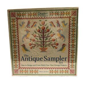 Readers Digest The Antique Cross Stitch Sampler Kit Design Create Project Sealed